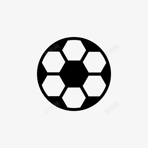 足球踢球运动图标svg_新图网 https://ixintu.com 足球 踢球 运动