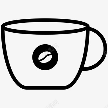 咖啡杯下午茶热茶图标图标