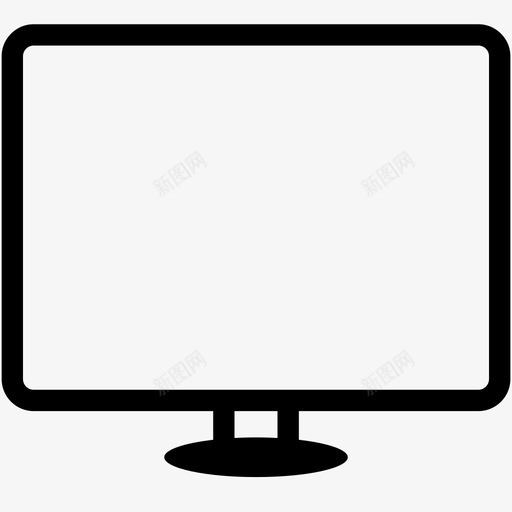 显示器lcdled图标svg_新图网 https://ixintu.com IT收集 lcd led 屏幕 显示器 电视