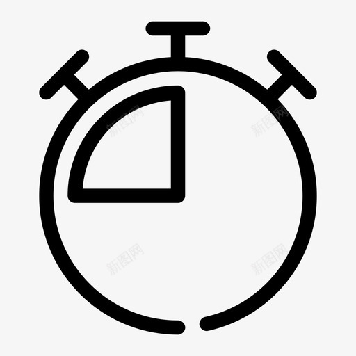 秒表报警数字图标svg_新图网 https://ixintu.com 报警 控制面板间隙介质 数字 时间 秒表 计时器