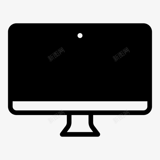 桌面计算机mac图标svg_新图网 https://ixintu.com mac pc 桌面 计算机 设备填充