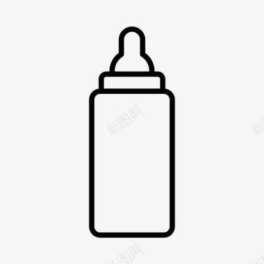 婴儿奶瓶饮料婴儿图标图标