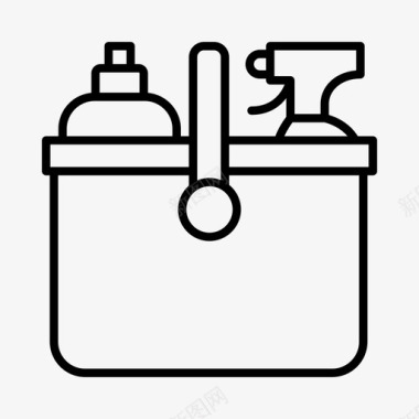 清洁用品清洁剂家务图标图标