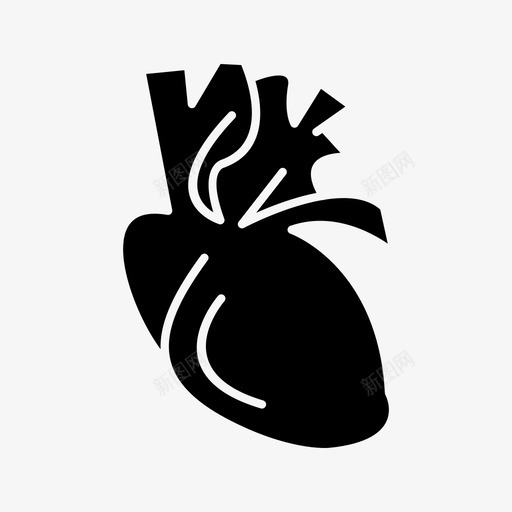 心脏解剖1个医学图标集svg_新图网 https://ixintu.com 1个医学图标集 心脏 解剖