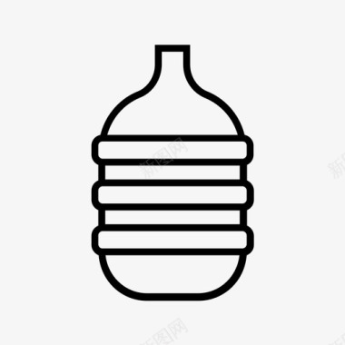 加仑瓶饮料家居用品图标图标