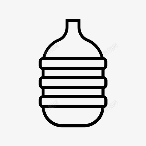 加仑瓶饮料家居用品图标svg_新图网 https://ixintu.com 加仑瓶 厨房 家居用品 水 饮料