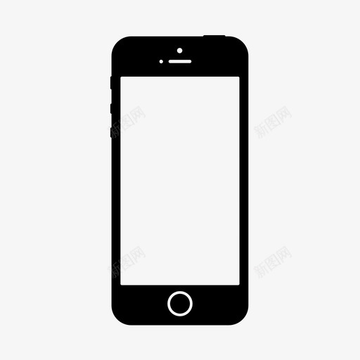 iphonese苹果设备图标svg_新图网 https://ixintu.com iphonese 智能手机 苹果 设备