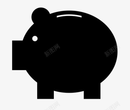 存钱罐储蓄银行和金融图标图标