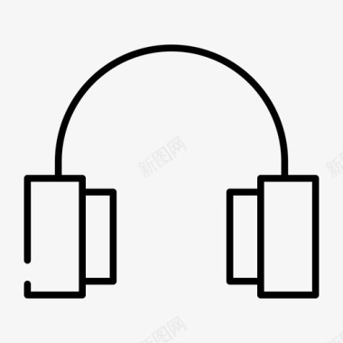 耳机音频音乐播放器图标图标