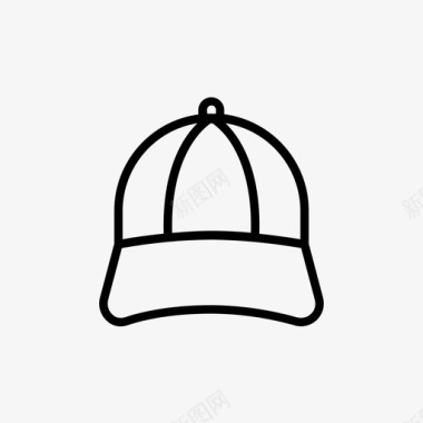 帽子棒球帽时尚图标图标