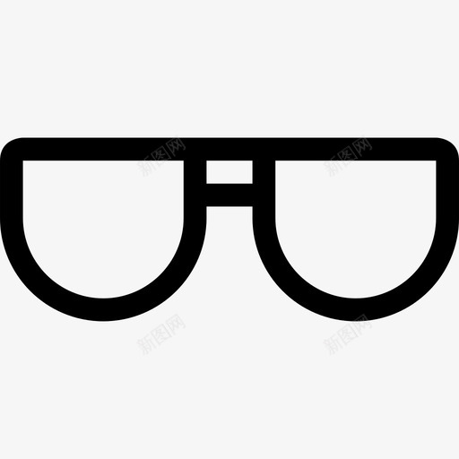 眼镜光学验光图标svg_新图网 https://ixintu.com 光学 眼镜 简单线 验光