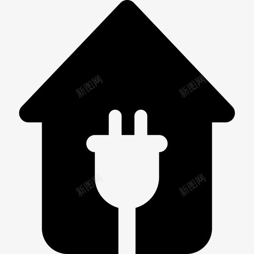 住宅生态能源建筑生态图标svg_新图网 https://ixintu.com 住宅生态能源 建筑 生态