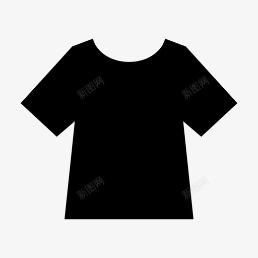服装短袖t恤t恤图标svg_新图网 https://ixintu.com t恤 服装 短袖t恤 随机