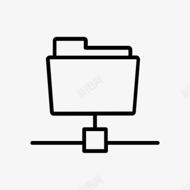 文件夹共享文件网络图标图标