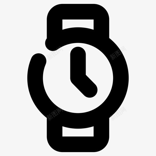 手表附件时钟图标svg_新图网 https://ixintu.com 基本图标 手表 日期 时钟 时间 计时器 附件