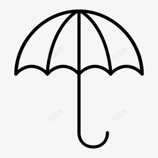 伞撑开伞伞保护图标svg_新图网 https://ixintu.com 伞 伞保护 伞安全 所有 撑开伞