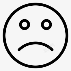 ios表情表情符号抑郁表情图标高清图片