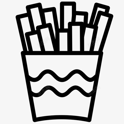 薯条食物土豆图标svg_新图网 https://ixintu.com 土豆 薯条 食物 食物1