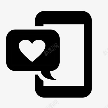 智能手机爱情短信图标图标