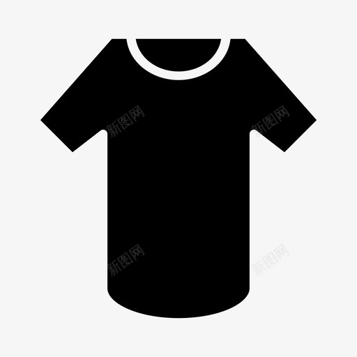 衬衫时装t恤图标svg_新图网 https://ixintu.com t恤 时装 衬衫