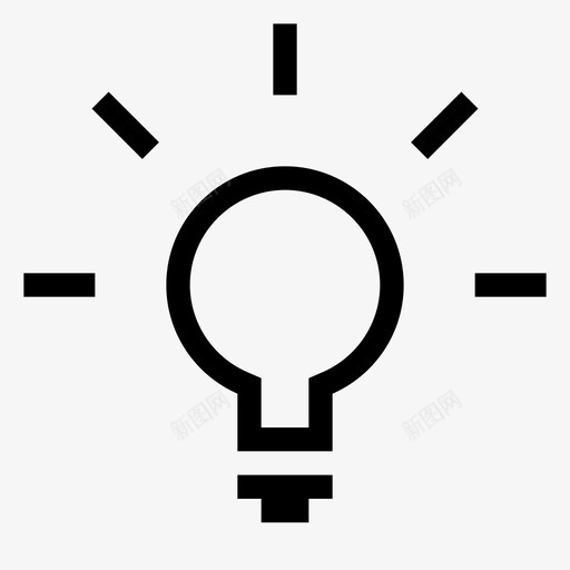 机会创造力想法图标svg_新图网 https://ixintu.com 付款 创造力 发明 想法 机会 灯泡 购物和销售 销售机会