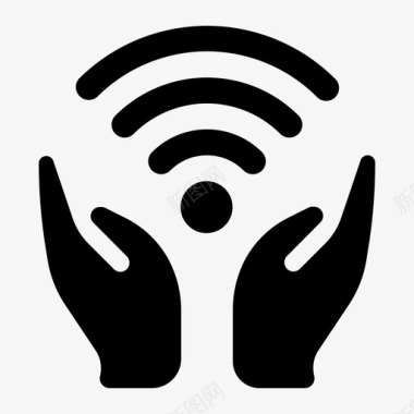 关心wifi连接互联网图标图标