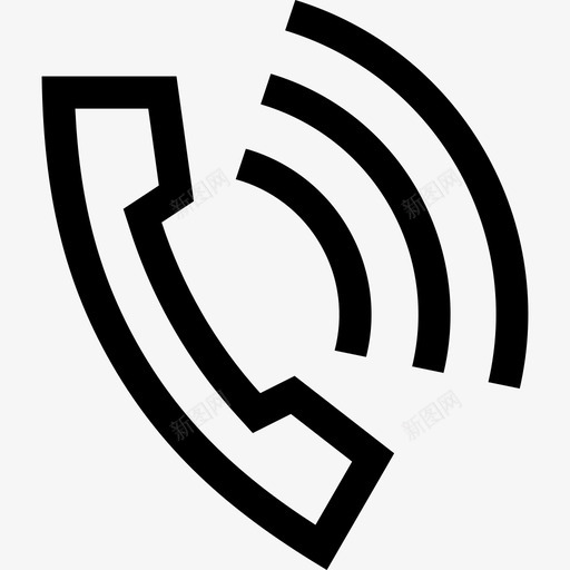 电话铃声客户服务大纲图标svg_新图网 https://ixintu.com 客户服务大纲 电话 铃声