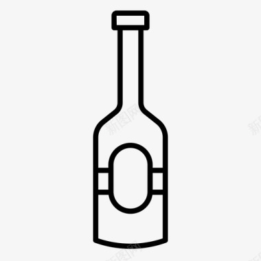 饮料瓶酒精啤酒图标图标
