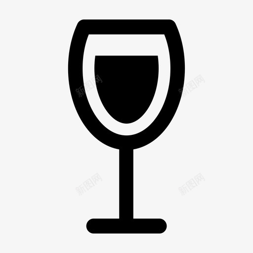葡萄酒瓶子杯子图标svg_新图网 https://ixintu.com 杯子 玻璃杯 瓶子 葡萄酒 酒厂