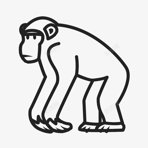 大猩猩体猿类金刚图标svg_新图网 https://ixintu.com 大猩猩体 灵长类 猿类 西部大猩猩 金刚