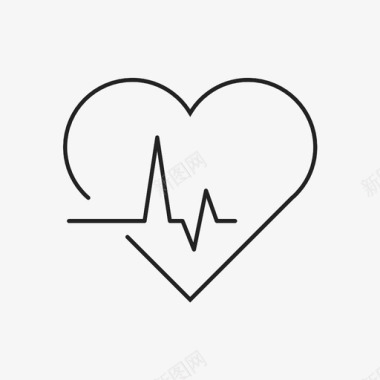 心电图心跳脉搏图标图标