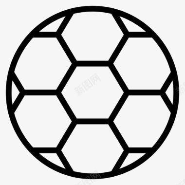 足球圆形春天图标图标