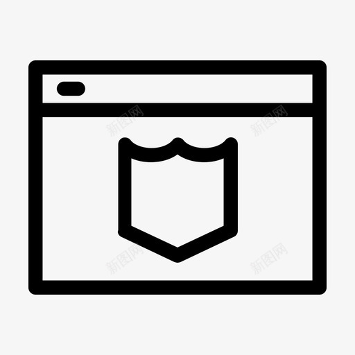 浏览器保护受保护互联网安全图标svg_新图网 https://ixintu.com 互联网安全 受保护 浏览器保护