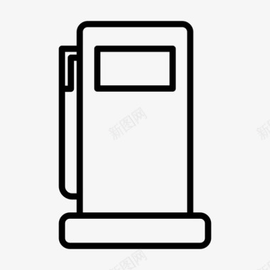 加油站燃料气泵图标图标