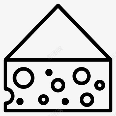 奶酪乳制品食品图标图标