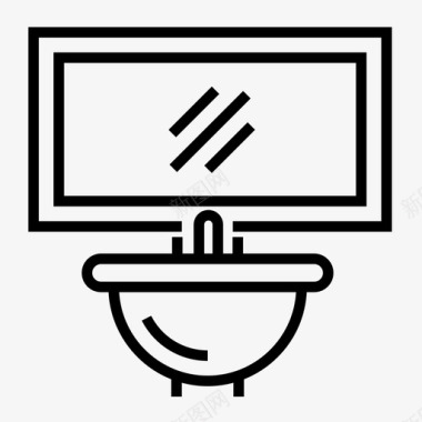 水槽浴缸浴室图标图标