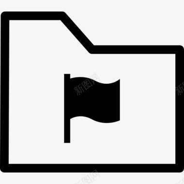 文件夹标志存档书签图标图标