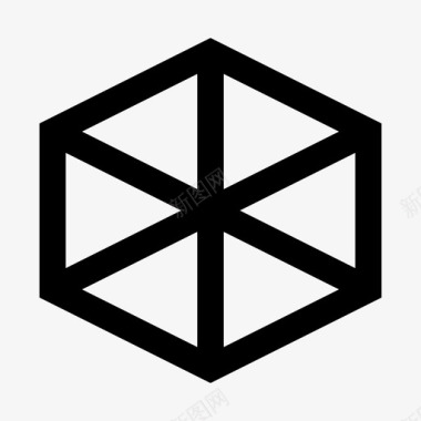 立方体三维长方体图标图标