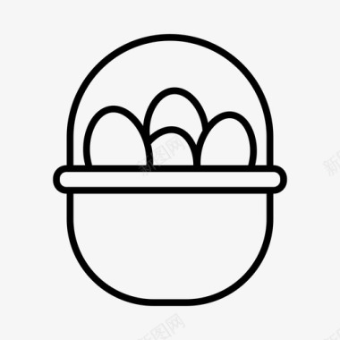 寻找复活节彩蛋庆祝复活节装饰图标图标