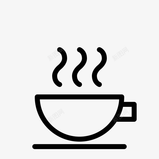 咖啡杯子热咖啡图标svg_新图网 https://ixintu.com 咖啡 杯子 热咖啡 饮料lipo轮廓 马克杯