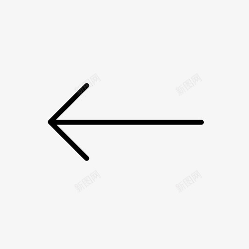 左箭头后向方向图标svg_新图网 https://ixintu.com 后向 左箭头 方向 方式 标准化的日常轮廓 趋势