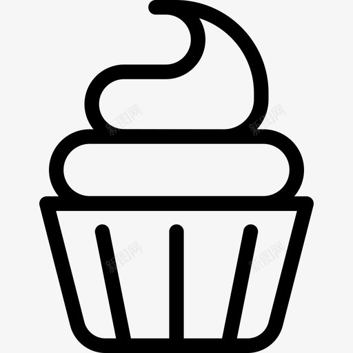 奶油蛋糕食物糖果店图标svg_新图网 https://ixintu.com 奶油蛋糕 糖果店 食物