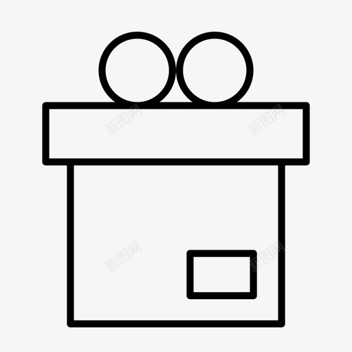 礼品盒子包装图标svg_新图网 https://ixintu.com 包装 电子商务薄 盒子 礼品 礼物