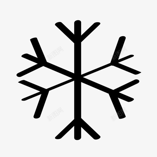 雪花手绘天气图标svg_新图网 https://ixintu.com 兔子图标 天气 手绘 雪花