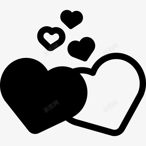 爱的心形状完美的匹配图标svg_新图网 https://ixintu.com 完美的匹配 形状 爱的心