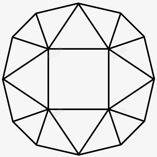 钻石宝石几何图标svg_新图网 https://ixintu.com 几何 宝石 石头 简单的钻石宝石 钻石
