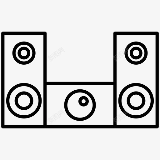 音响系统音乐派对图标svg_新图网 https://ixintu.com 家用电器 扬声器 派对 音乐 音响站 音响系统