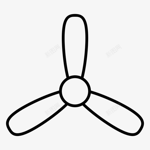 螺旋桨空气风扇图标svg_新图网 https://ixintu.com 发动机 流量 空气 螺旋桨 零件 风 风扇