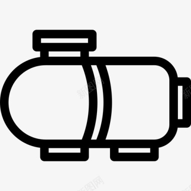 池过滤器线性图标图标