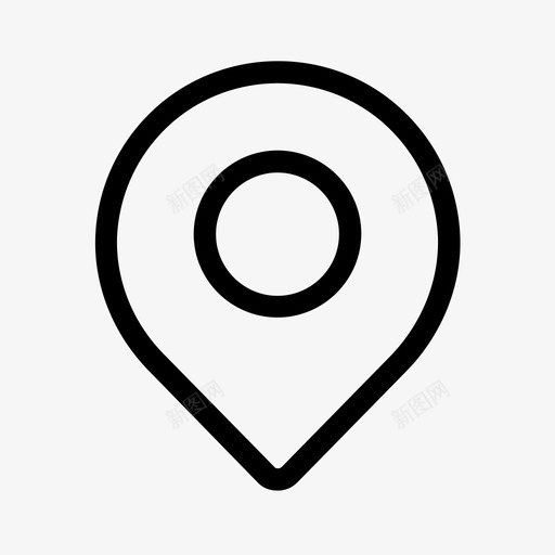 地图针位置地图点图标svg_新图网 https://ixintu.com 位置 地图点 地图针 标志